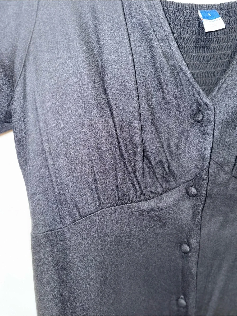 NWOT- Button Down Crepe Midi Dress - Picture 8 of 12